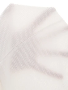 SHEIN LUNE Women's Casual Textured Unlined Collarless Long Sleeve Blazer, Suitable For Autumn Wear - White - View 11