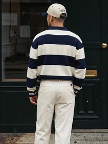 NEOSTRIT New Autumn/Winter Style. Black And White Stripes. Korean Style. Suitable For Outings, Formal Dinners, Parties And Various Occasions. - Multicolor - View 4