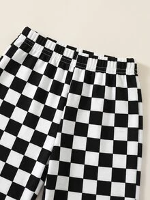 Young Boy Cartoon Pattern Kids Knitted Soft Crew Neck Long Sleeve Pullover Sweatshirt & Checkerboard Pants 2 Pieces Set, Versatile And Comfortable - Multicolor - View 6