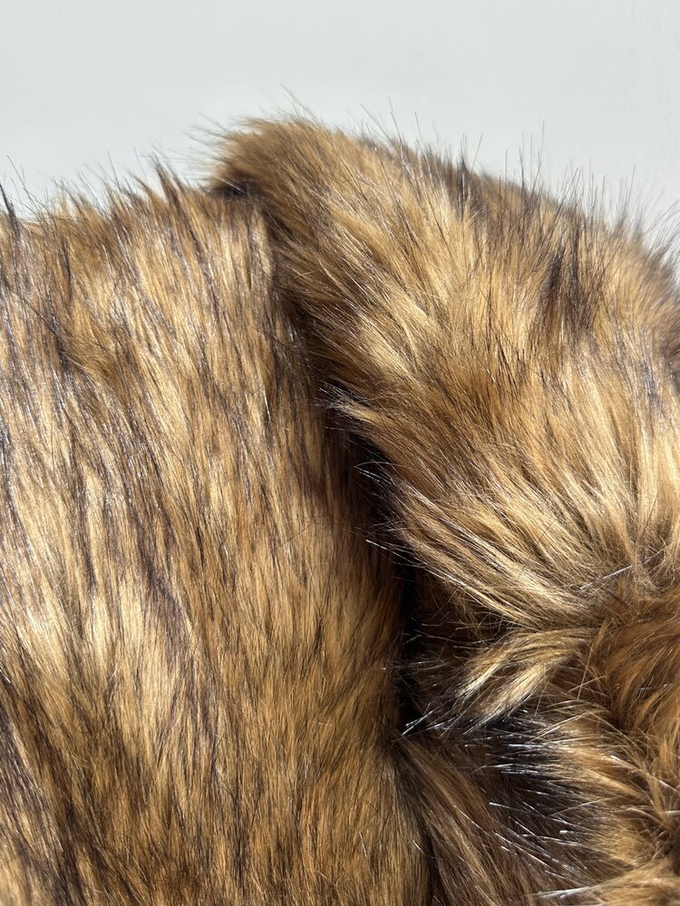 Muchica 2026 Autumn/Winter Women's Brown Oversized Lapel Extra Long Faux Fur Coat, Elegant Casual Fashion Commute Faux Fur Suitable For Autumn/Winter, Perfect For Outings And Gatherings, Women's Commute T-Shirt, Party, Graduation, Outing, Date, Commute, Valentine's Day, Elegant, Y2K - Brown - View 9