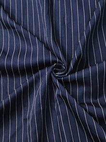 Linhara CURVE 大尺碼女款梭織休閒通勤秋季兩件套 - 藏蓝色 - 查看 7