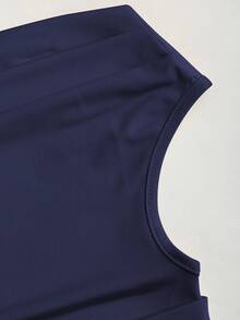 Sweetra 1pc Off-The-Shoulder Fitted & Comfy Bodysuit, Versatile - Dusty Blue - View 4