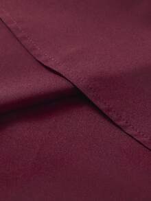 Calvornis Men's Casual Fashion Long Sleeve Shirt, Formal, Ceremony - Burgundy - View 5