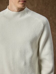 Manfinity CityGents Old Money 男士純色插肩袖長袖休閒針織衫，秋冬款，情侶穿搭，辦公通勤，最佳節日禮物 - 彩色 - 查看 2