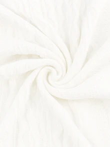 GlowEve CURVE Plus Size Women Decor Solid Color Knit Cardigan, Casual Romantic Fairy Christmas Halloween Office Party Date Night White Fall - White - View 8