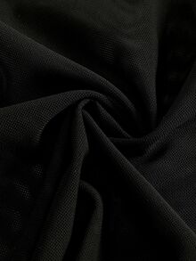 Vaytide 女款春夏新款性感熱帶豹紋漸層深V領長袖修身顯瘦網紗罩衫，黑色，適合海灘派對 - 黑色 - 查看 7