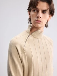 Manfinity CasualKnits Men's Solid Color Casual Versatile Daily Wear Long Sleeve Sweater - Multicolor - View 8