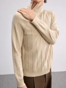 Manfinity CasualKnits Men's Solid Color Casual Versatile Daily Wear Long Sleeve Sweater - Multicolor - View 5