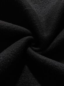 SHEIN CURVE+ Plus Size Women's Heart-Shaped Printed Round Neck Sweatshirt Fall Cloth For Women Winter Autumn - Black - View 4
