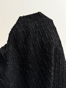 Auvina Plus Size Women's Faux Pearl Decor Fashion Party Dress - Black - View 5