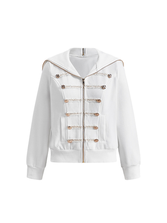 Y2K Women's Solid Color Casual Versatile Daily Long Sleeve Jacket