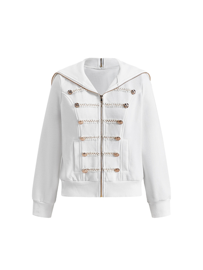 Y2K Women's Solid Color Casual Versatile Daily Long Sleeve Jacket