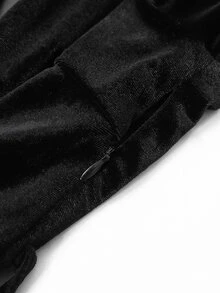 Editum Women's Solid Color Shawl Collar Long Sleeve Pocket Elegant Jumpsuit Party Night Dinner Cocktail Black - Black - View 11