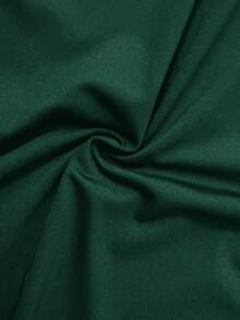SHEIN SXY Summer;Women's Solid V-Neck Bodycon Short Sleeve Dress Hoco Dresses - Dark Green - View 6