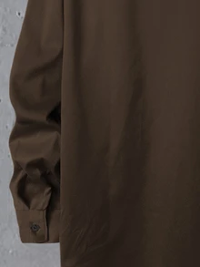Manfinity Homme 男士純色長袖單排扣襯衫與長褲休閒兩件套，秋季男士海軍藍套裝，正式 - 咖啡棕 - 查看 3