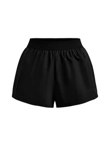 SHEIN Cheerettes 女款 3 件組運動寬鬆低腰短褲，黑白綠色，內建內襯、口袋、網布拼接，包容性剪裁，彈性收腹，健身秋季款 - 彩色 - 查看 11
