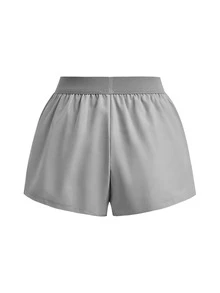 SHEIN Cheerettes 女款 3 件組運動寬鬆低腰短褲，黑白綠色，內建內襯、口袋、網布拼接，包容性剪裁，彈性收腹，健身秋季款 - 彩色 - 查看 17
