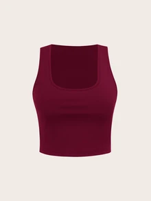 Muchica Plus Size Black Sleeveless Jacket, Elastic Lightweight Yoga Sports 3 Pieces Set Fall - Burgundy - View 10