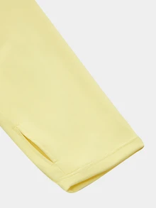 Rhythm Era Women's Plus Size Solid Color Casual Daily Travel Sports T-Shirt Fall - Yellow - View 6