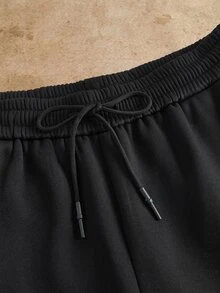 HIMLAND Men's Solid Color Casual Versatile Daily Wear Long Pants - Black - View 4