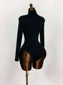 Amplova Bodysuit för kvinnor i 95 % ren bomull med strass och skelettmönster, lång ärm - Multifärgad - Visa 7