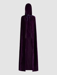 MortiRose 男女通用派对表演连帽斗篷，天鹅绒面料，适合各种节日、圣诞节服装、万圣节装扮服装 - 彩色 - 查看 8