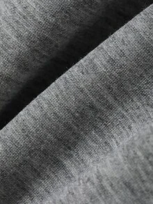 DAZY Celana Olahraga Wanita Warna Polos dengan Lipatan Pinggang dan Potongan Kaki Meruncing - Grey - View 6