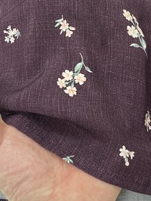 Rusticease Women's Summer Casual Cottagecore Boho Ditsy Floral Dress Vacation Dark Purple Picnic - Multicolor - View 6