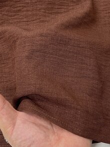 Rusticease Middle-Aged Women's Thanksgiving Casual Baggy Top And Pants Set Formal Holiday Office Going Out Brown Fall - Rust Brown - View 6