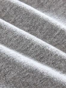 SHEIN Girlism 青少年女孩亮面水鑽淺灰色牛仔寬鬆長褲 西部牛仔女牛仔褲 亮片裝飾 - 灰色 - 查看 6