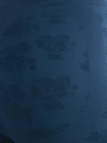 Nöista 套裝配件，藍色花卉提花運動短褲，高腰、無縫且翹臀設計。適合運動、瑜伽、健身房、健身、芭蕾、皮拉提斯。 - 藍色 - 查看 6