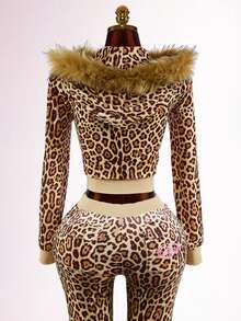 Bumpella Women's Beige Front Zipper Sweatshirt Everyday Autumn Y2k 90s Inspired - Brown - View 6