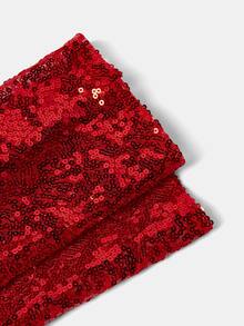 Aravennia 1 Pair Women's Long Fingerless Sequin Reflective Gloves, Sexy Stage Party Performance Wear, Suitable For Winter - Red - View 7