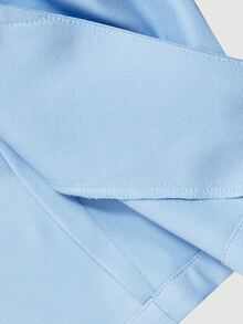 SHEIN MOD Blue Deep V-Neck Blazer With Cinched Waist Back - Blue - View 10