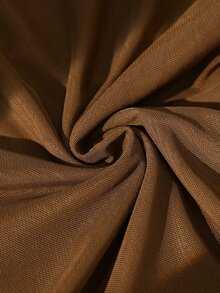 Rometta Plus Size Women's Autumn/Winter Brown Elegant Long Dress With 3D Floral Decor, Suitable For Outings, Dates, Parties And Afternoon Tea - Brown - View 5