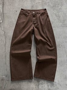 AXEPEAK Atasan Pria Lengan Panjang Berresleting Warna Cokelat Pudar - Khaki - View 5