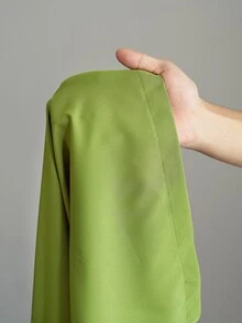 Veslaya Setelan 2 Potong Wanita Ukuran Plus Warna Hijau Mint Musim Panas Elegan untuk Pesta Teh Formal Kantor, Atasan Pendek Lengan Lebar Longgar dengan Tali Serut di Bagian Bawah, Celana Lebar - Hijau Tentara - View 10