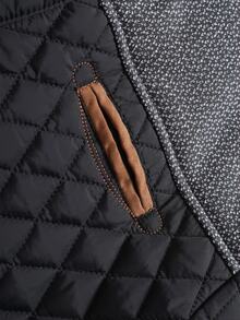Manfinity Homme Men's Casual Padded Coat, Autumn/Winter - Black - View 3