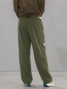 FORM&CHAOS Men's Army Green Cargo Pants Casual Straight Leg Multi-Pocket Tactical Trousers Loose Fit Military Outdoor Work Pants - Army Green - View 2