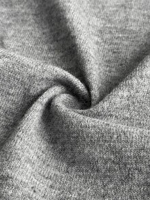 SHEIN EZwear Women's Autumn/Winter Casual Cardigan & Knitted Pants 2 Pieces Set - Light Grey - View 9