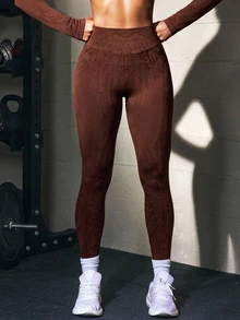 Solea Cove Women's Solid Color Casual Versatile Daily Wear Sports Tight Leggings - Multicolor - View 7