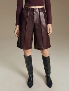 Ontre Women's Beach Holiday Country Style Country Concert 2026SS Autumn/Winter New Simple Elegant Old Money Style - Burgundy - View 5