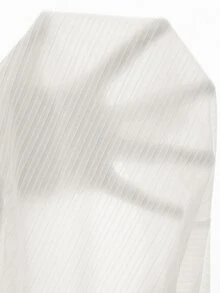 GlowEve CURVE Plus Size Women's Elegant Solid Color Round Neck Knit T-Shirt, Suitable For Spring/Summer Layering And Casual Wear, Simple And Fashionable - Beige - View 5