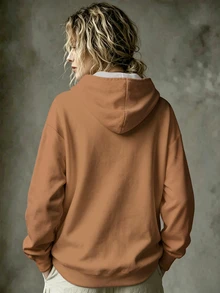 Breezaya 休閒聖誕樹刺繡圖案印花運動衫，附口袋，大尺碼女款休閒秋冬長袖運動服，適合秋冬日常穿著 - 彩色 - 查看 2