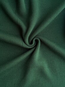 SHEIN Women's Rib Knit Tunic And Wide Leg Pants Two Pieces Set With Side Tie Detail Cozy Style - Green - View 9