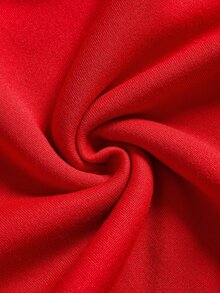 SHEIN EZwear 秋冬新款聖誕馴鹿逼真刺繡圖案圓領長袖寬鬆加厚女款運動衫，適合假期、秋季上衣，適用日常通勤、約會、派對，秋冬夏季通用，聖誕節、新年、感恩節、派對、新年 - 紅色 - 查看 7