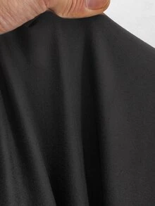 Cheriluna Maternity Maternity Photography Dress, Semi-High Neck Dress For Women, Ruched Ribbon Slim Fit Bodycon Long Sleeve Dress - Black - View 9