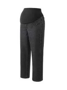 SHEIN Maternity Colorblock Casual Everyday Denim Jeans - Black - View 7