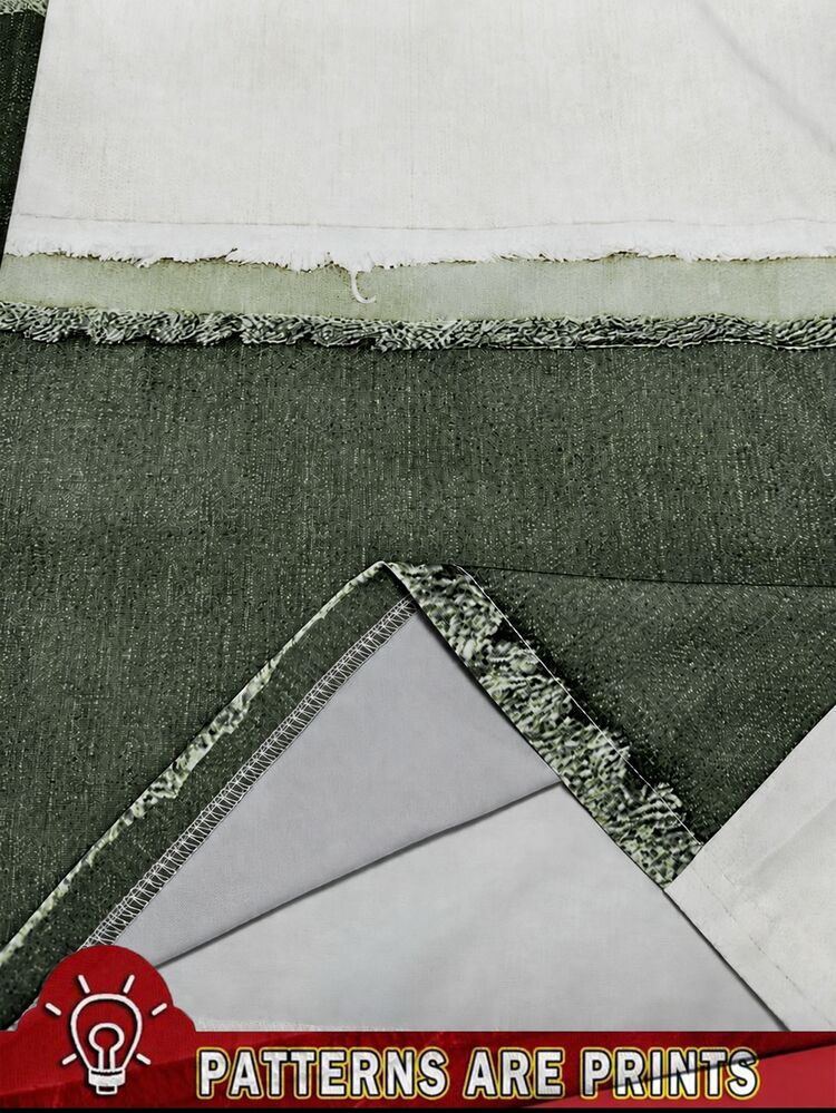 Mawevolt Pantalones Cargo Rectos Sueltos Casuales con Patchwork Digital Tejido Colorblock para Verano y Otoño - Verde Oliva - Añade 8