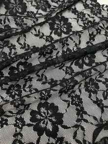 EgrlEra Women's Sexy Contrast Lace V-Neck Lace Trim Top - Black - View 6